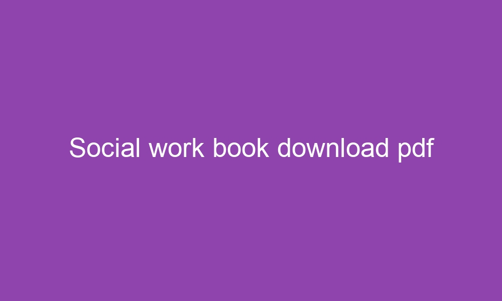 social work book download pdf 2830 1