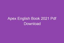 Photo of Apex English Book 2021 Pdf Download