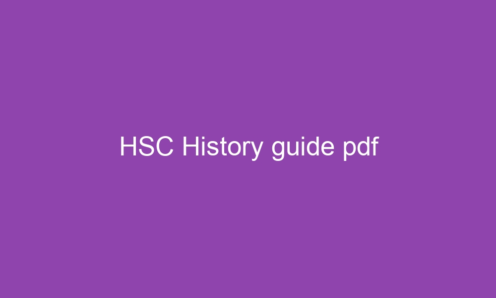 hsc history guide pdf 3366