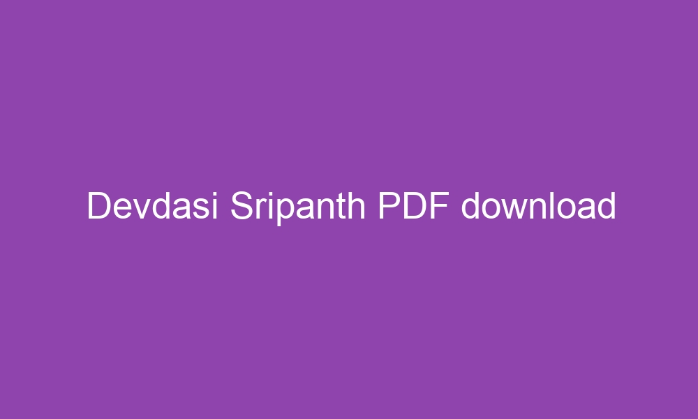 devdasi sripanth pdf download 3609 1