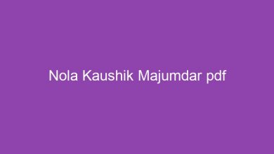 Photo of নোলা কৌশিক মজুমদার Pdf Down,oad – Nola Kaushik Majumdar pdf