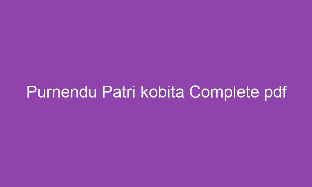 purnendu patri kobita complete pdf 3504